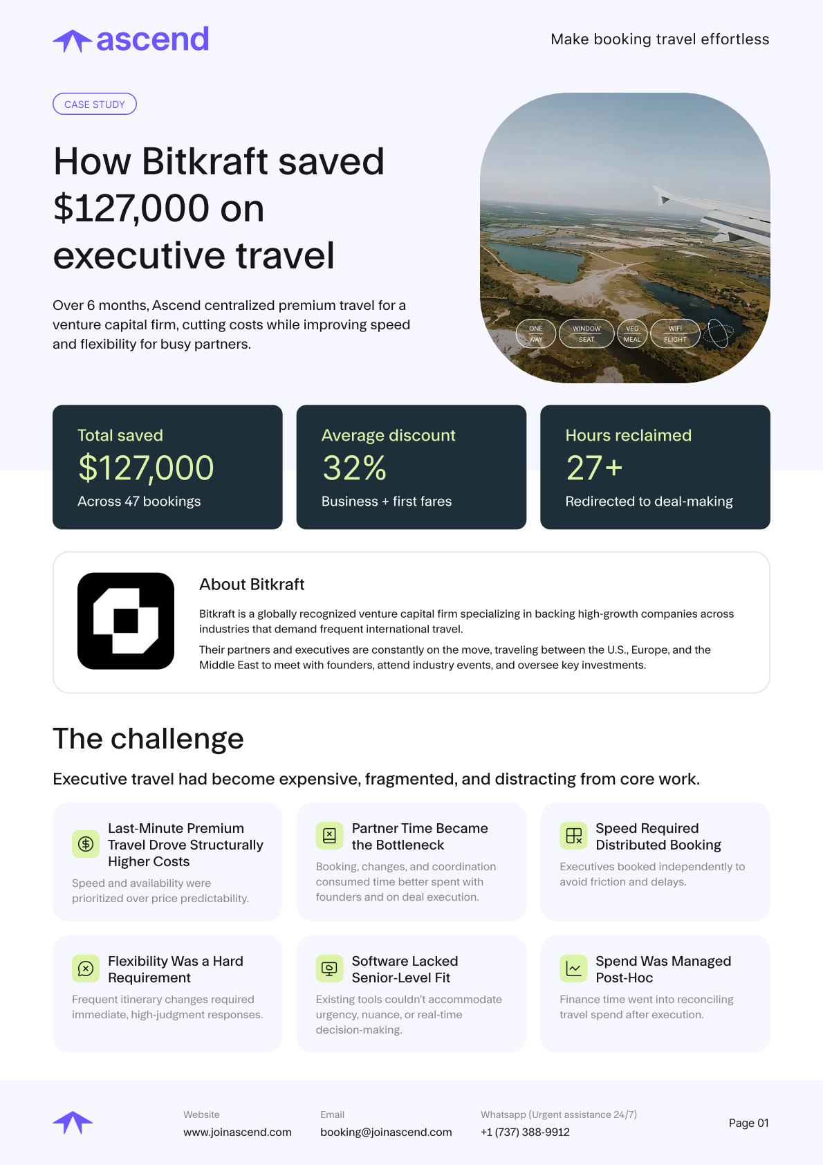 Bitkraft case study collateral designed by TCL for Ascend